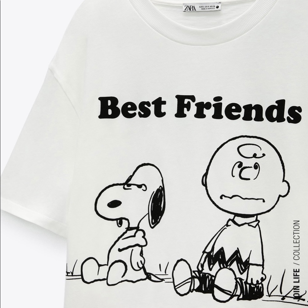 Zara Limited Edition Snoopy Peanuts T-shirt - Picture 3 of 4